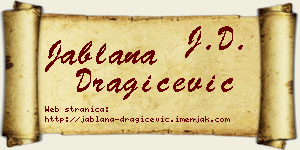 Jablana Dragičević vizit kartica